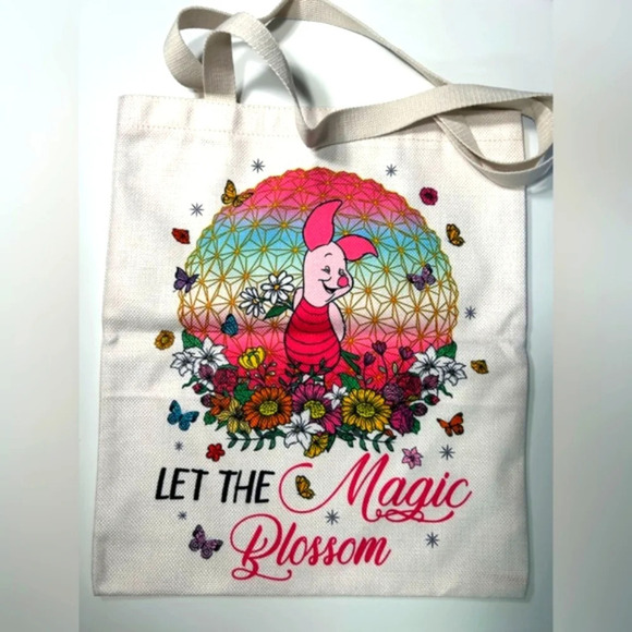 Handbags - Let The  Magic Blossom/ Piglet Tote Bag 🐷🌼🌸🌺💐✨️🦋